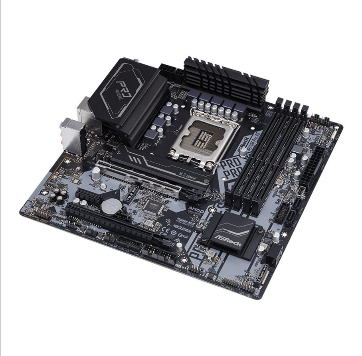 ASRock H670M Pro RS Motherboard - Intel H670 - Intel LGA1700 socket - DDR4 RAM - Micro-ATX