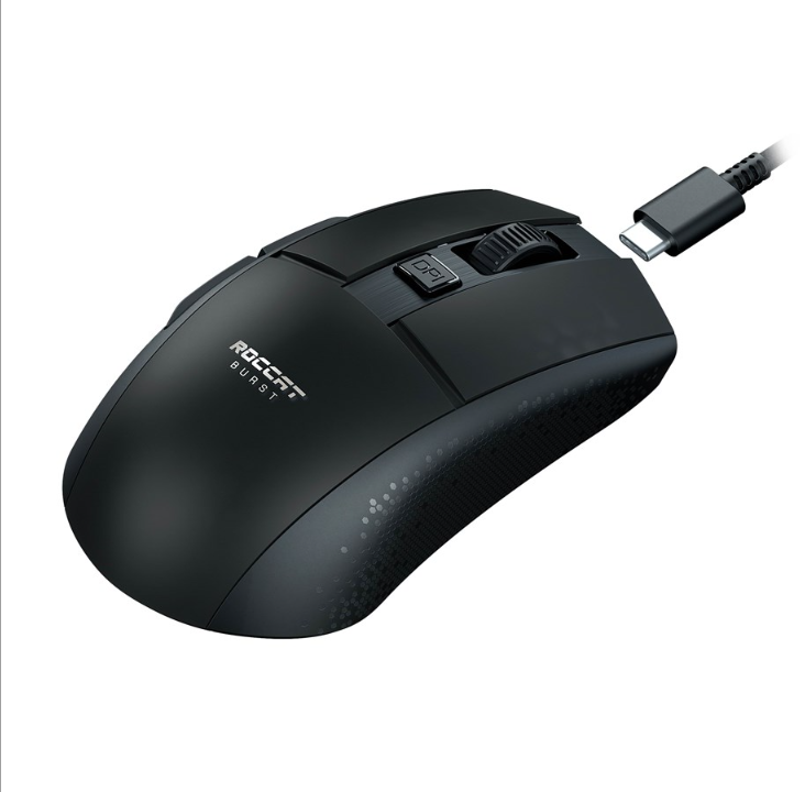 ROCCAT Burst Pro Air - Black - Gaming mouse - Optic - 6 buttons - Black with RGB light