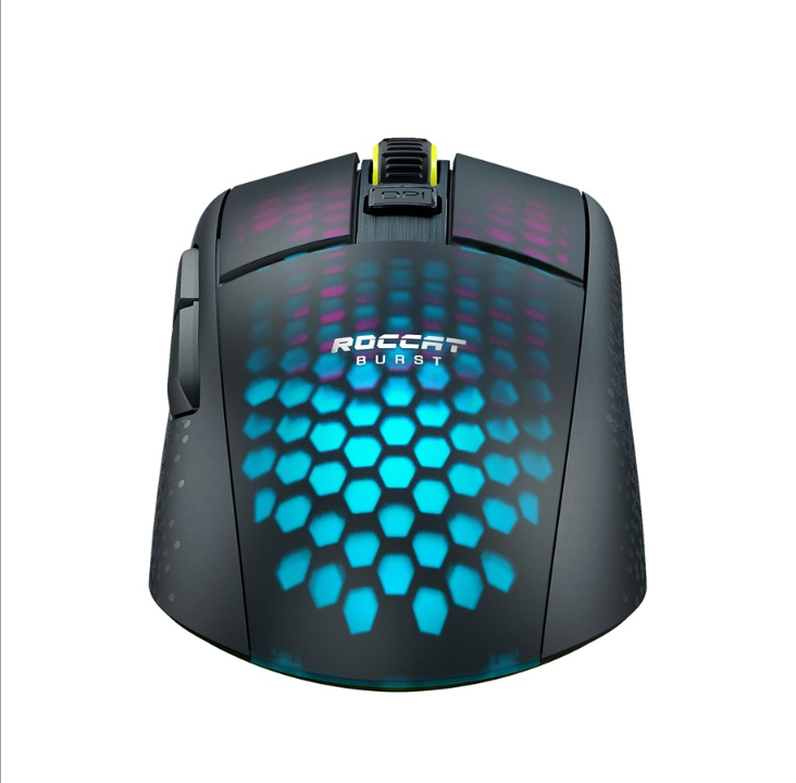 ROCCAT Burst Pro Air - Black - Gaming mouse - Optic - 6 buttons - Black with RGB light