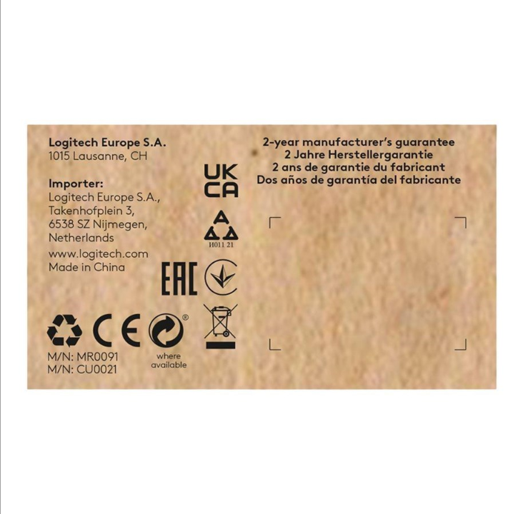 Logitech Signature M650 L for Business - Mouse - 5 buttons - Black