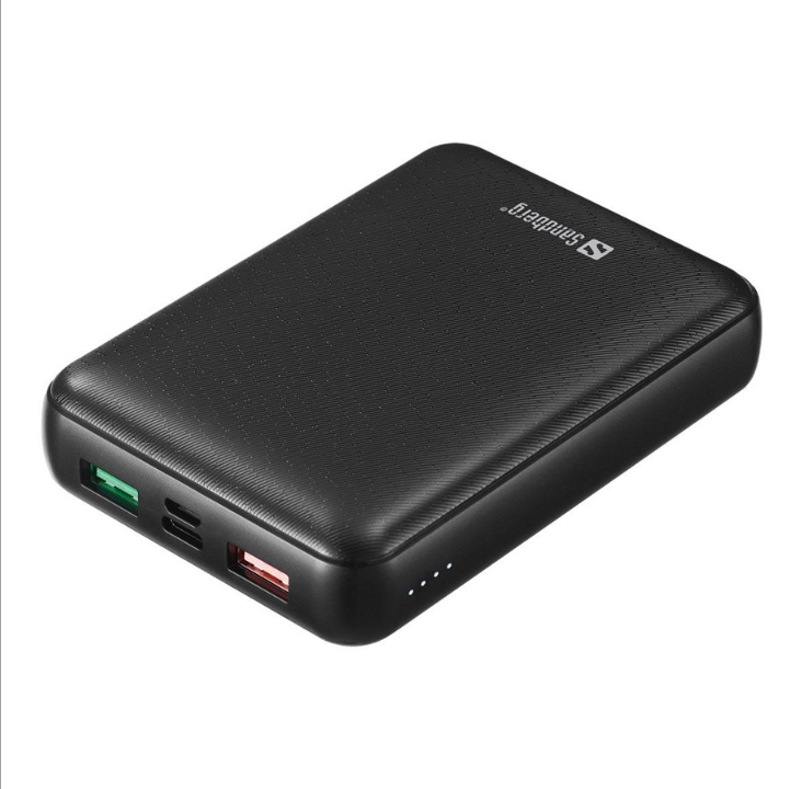 Sandberg Powerbank USB-C PD 45W 15000 PowerBank - Svart - 15000 mAh