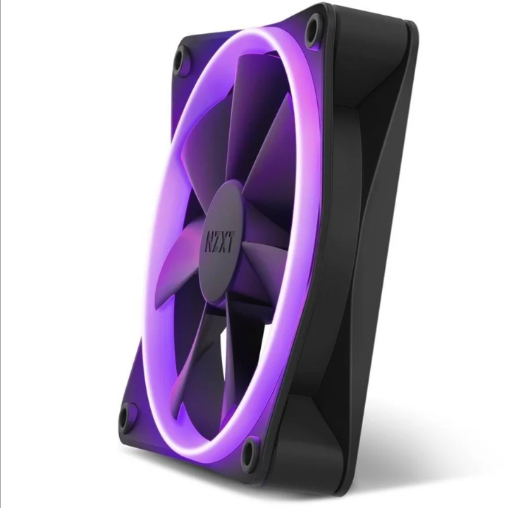 NZXT F140 RGB - أسود - مروحة هيكل - 140 مم - أسود مع RGB LED - 33 ديسيبل