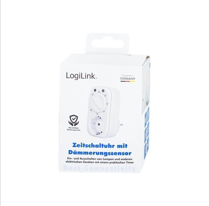 مفتاح الوقت الميكانيكي LogiLink مع مستشعر الغسق