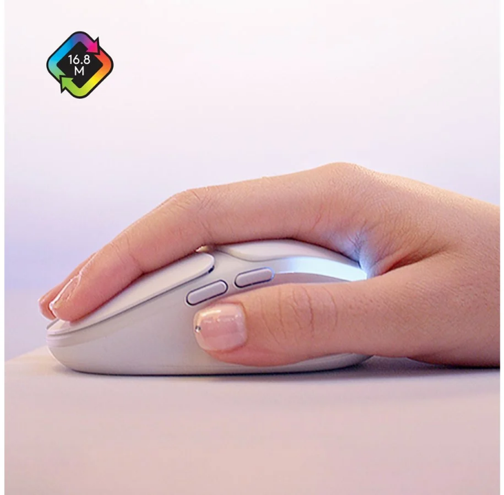 Logitech G705 Wireless mouse - Aurora collection - Gaming mouse - Optic - 6 buttons - White with RGB light