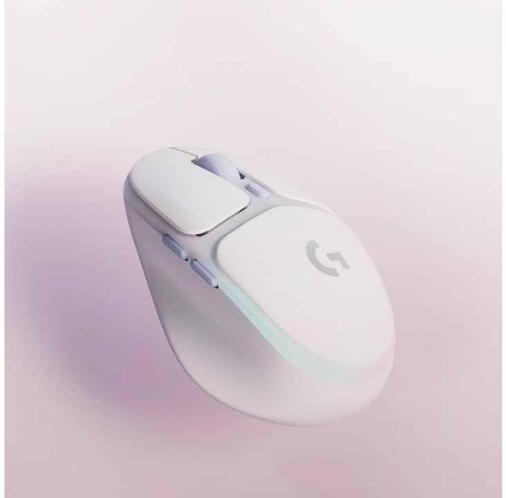 Logitech G705 Wireless mouse - Aurora collection - Gaming mouse - Optic - 6 buttons - White with RGB light