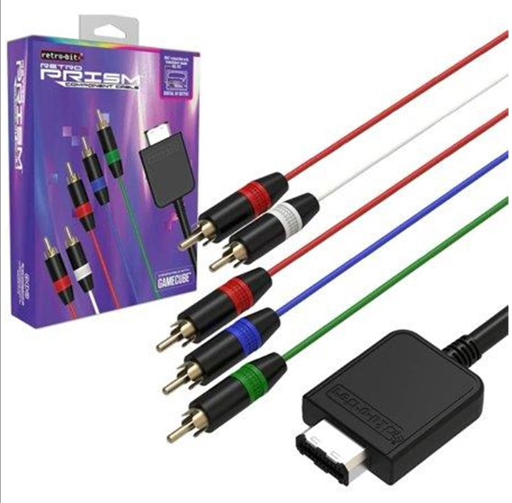 Retro-Bit Prism Component Cable for GameCube - Nintendo GameCube