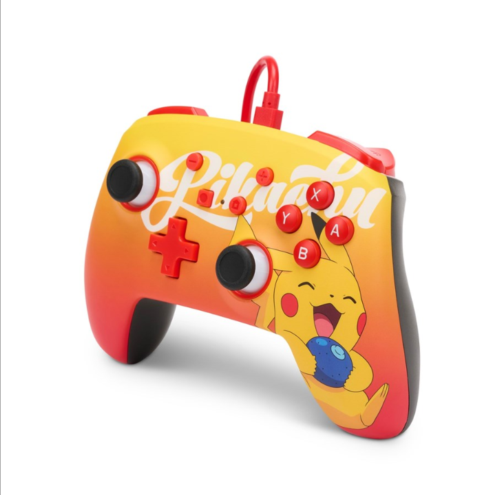 PowerA Enhanced Wired Controller for Nintendo Switch - Oran Berry Pikachu - Gamepad - Nintendo Switch