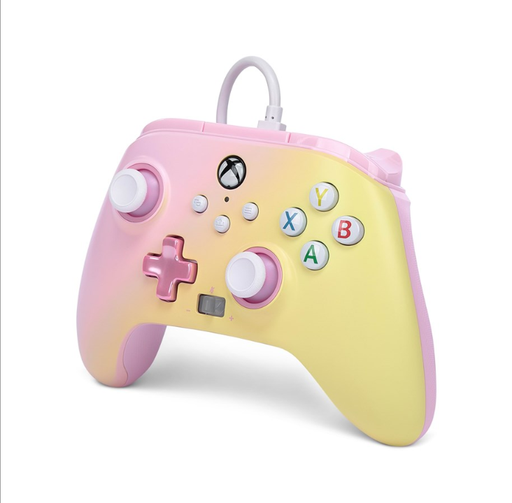 PowerA Enhanced Wired Controller for Xbox Series X|S - Pink Lemonade - Gamepad - Microsoft Xbox One