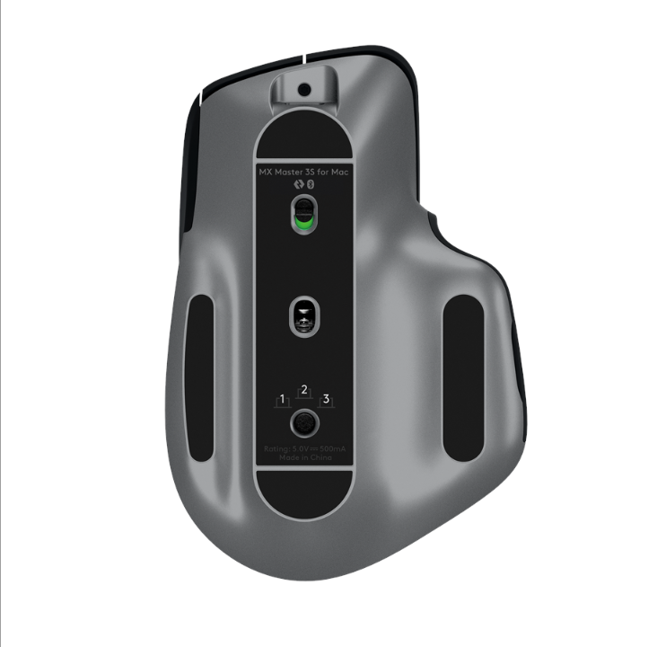 Logitech MX Master 3S for Mac Performance Wireless Mouse - Space Gray - Ergonomic mouse - Laser - 7 buttons - Black