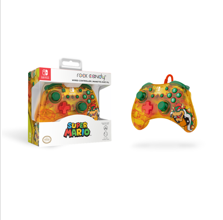 PDP Rock Candy Wired Controller - Bowser - Gamepad - Nintendo Switch