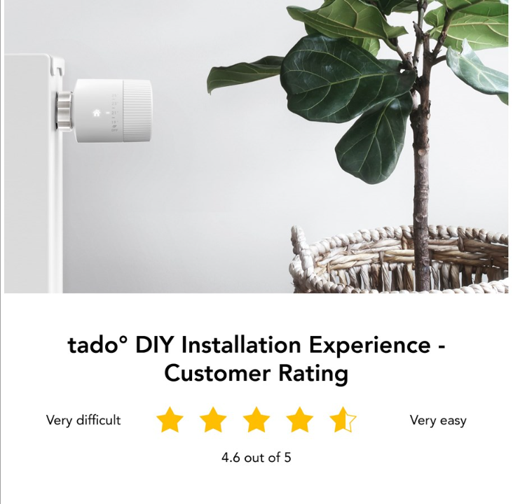 Tado Starter Kit - منظم حرارة المشعاع الذكي V3+ Basic
