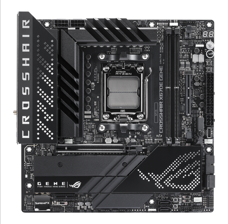 ASUS ROG CROSSHAIR X670E GENE Motherboard - AMD X670 - AMD AM5 socket - DDR5 RAM - Micro-ATX