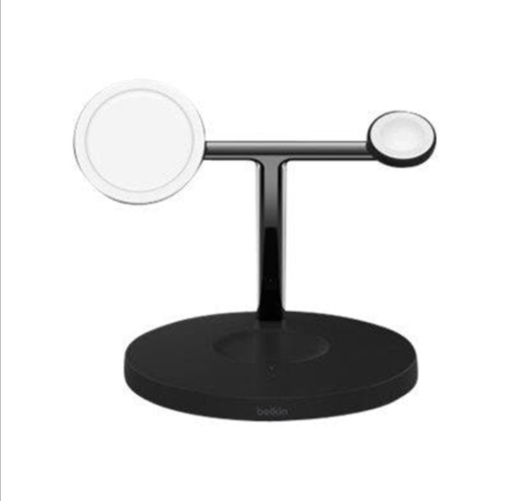 Belkin BOOST CHARGE PRO wireless charging stand - with MagSafe - + AC power adapter - 15 Watt