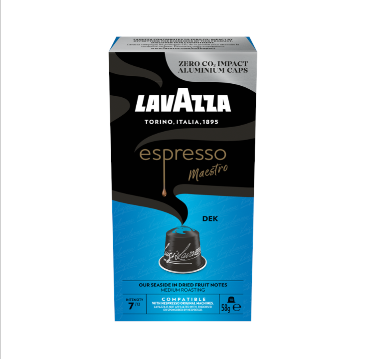 Lavazza Espreso meastro decaff aluminum caps - 10 pcs