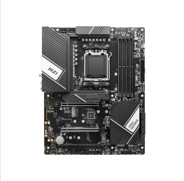 MSI PRO X670-P WIFI Motherboard - AMD X670 - AMD AM5 socket - DDR5 RAM - ATX