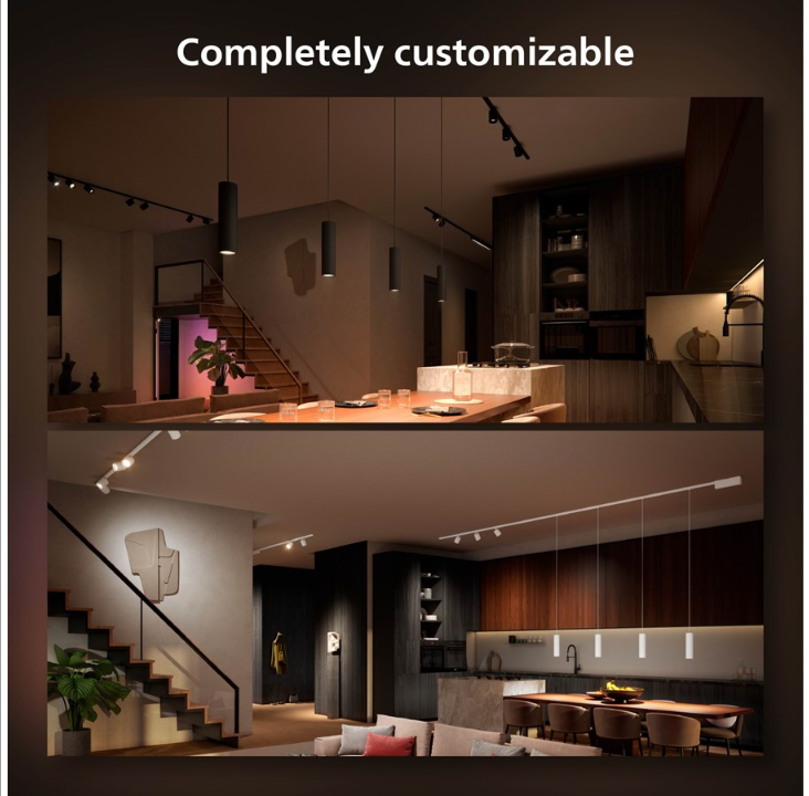 Philips Hue Perifo Ceiling Pendant Cylinder Lamp - Black