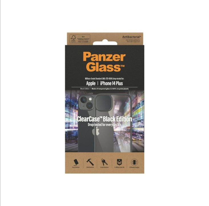 PanzerGlass 透明保护壳 Apple iPhone 14 Plus |黑色的