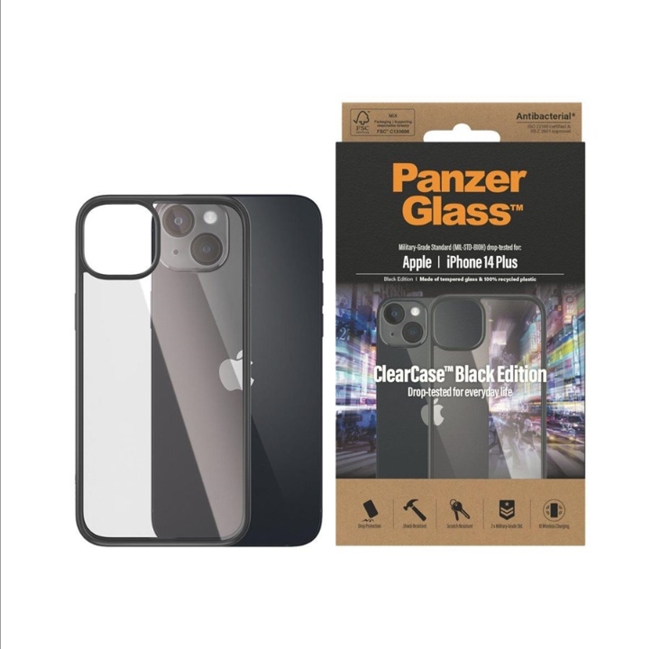 PanzerGlass 透明保护壳 Apple iPhone 14 Plus |黑色 *演示*
