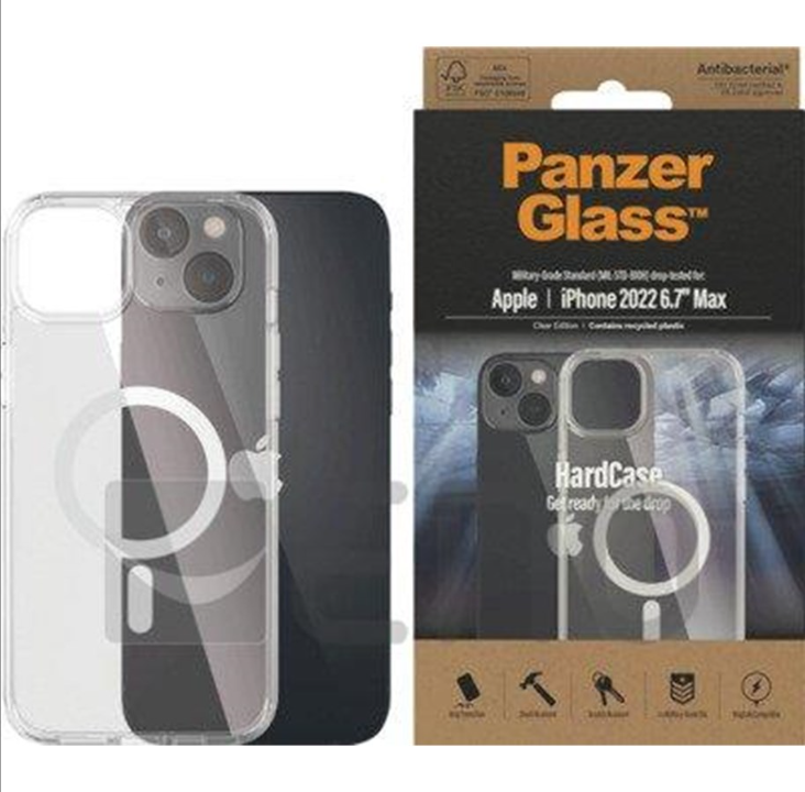 PanzerGlass 硬壳 MagSafe 兼容 Apple iPhone 14 Plus |清除