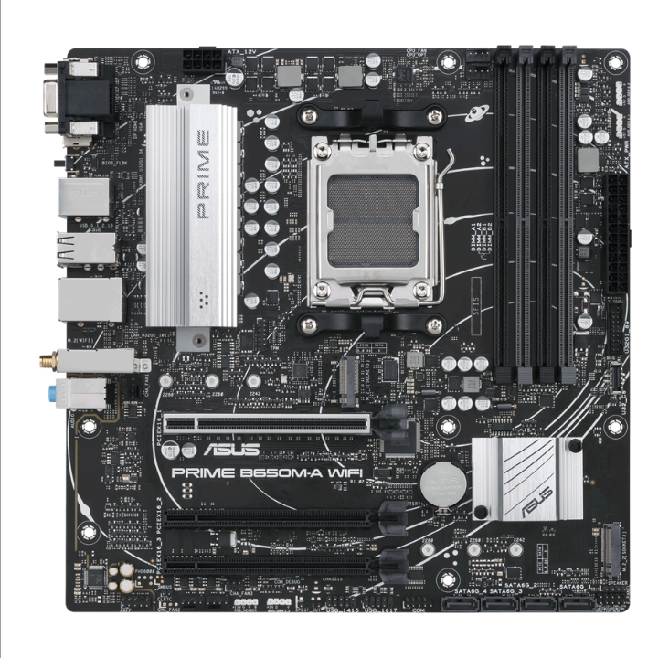 ASUS PRIME B650M-A WIFI Motherboard - AMD B650 - AMD AM5 socket - DDR5 RAM - Micro-ATX