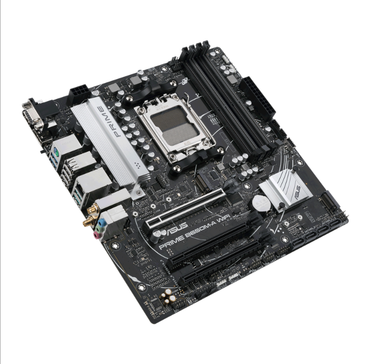 ASUS PRIME B650M-A WIFI Motherboard - AMD B650 - AMD AM5 socket - DDR5 RAM - Micro-ATX