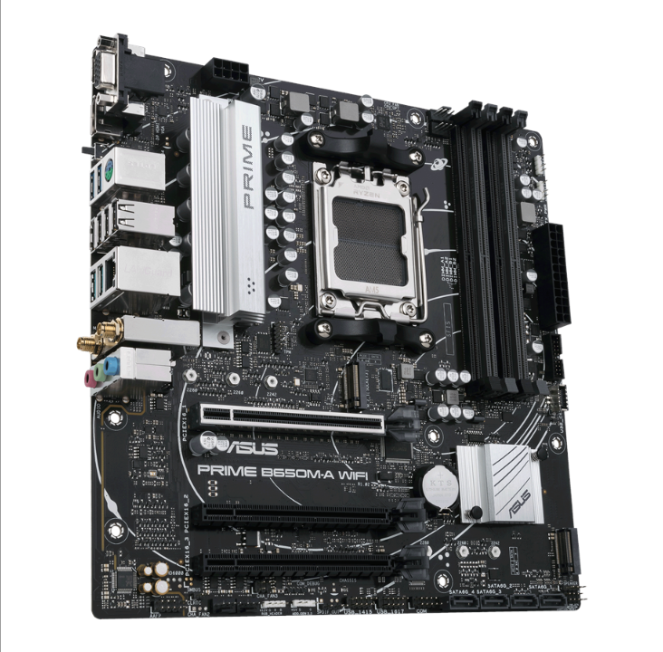 ASUS PRIME B650M-A WIFI Motherboard - AMD B650 - AMD AM5 socket - DDR5 RAM - Micro-ATX