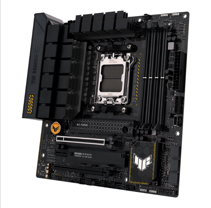 اللوحة الأم ASUS TUF GAMING B650M-PLUS WIFI - AMD B650 - مقبس AMD AM5 - ذاكرة الوصول العشوائي DDR5 - Micro-ATX