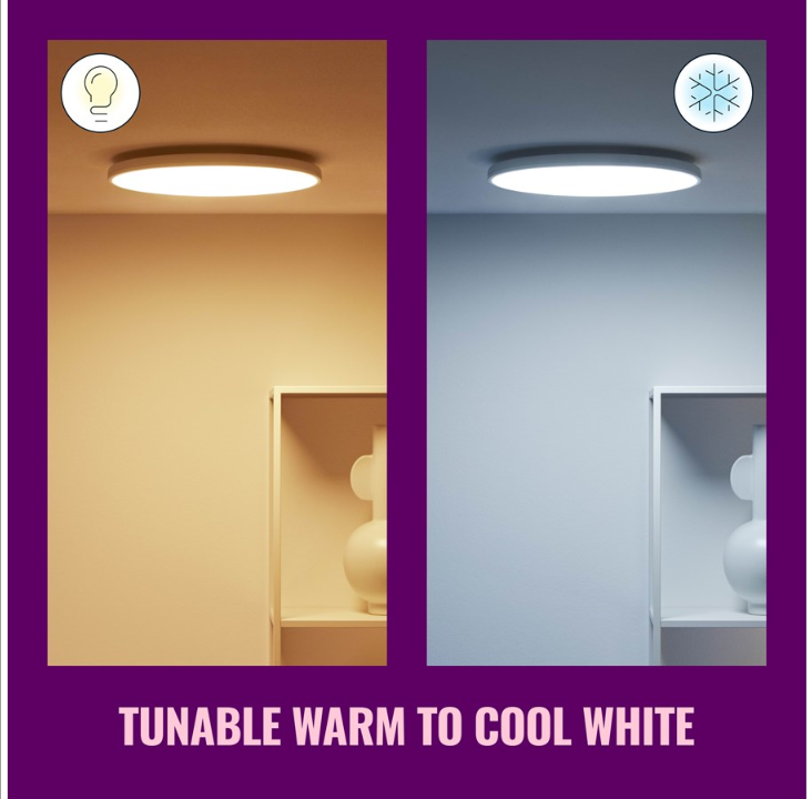 مصباح السقف WiZ Rune - أبيض