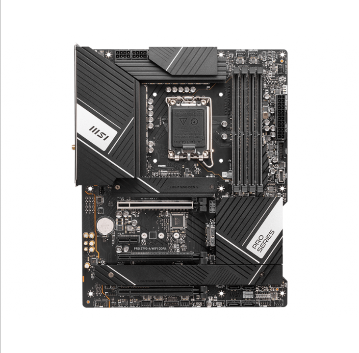 MSI PRO Z790-A WIFI DDR4 Motherboard - Intel Z790 - Intel LGA1700 socket - DDR4 RAM - ATX