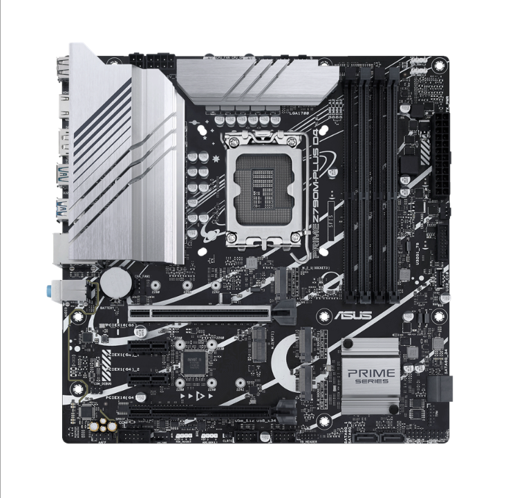 ASUS PRIME Z790M-PLUS D4 Motherboard - Intel Z790 - Intel LGA1700 socket - DDR4 RAM - Micro-ATX