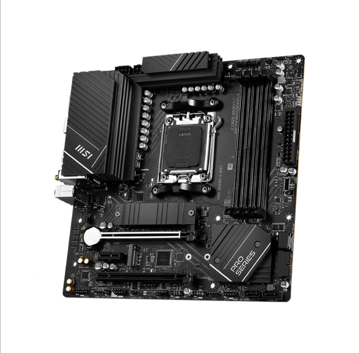 MSI PRO B650M-A WIFI Motherboard - AMD B650 - AMD AM5 socket - DDR5 RAM - Micro-ATX