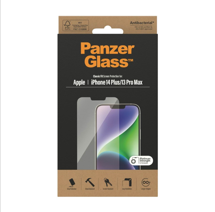 PanzerGlass Screen Protector Apple iPhone 14 Plus | 13 Pro Max | Classic Fit