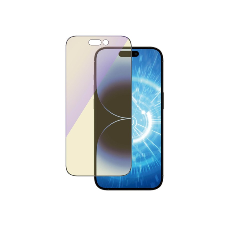 PanzerGlass Anti-blue light Screen Protector Apple iPhone 14 Pro | Ultra-Wide Fit w. EasyAligner