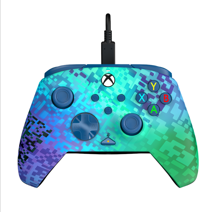 PDP Rematch Wired Controller - Glitch Green - Gamepad - Microsoft Xbox One