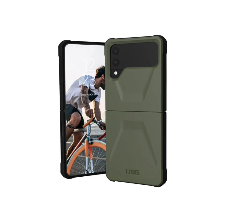 UAG Rugged Case for Samsung Galaxy Z Flip 4 (2022) - Civilian Olive