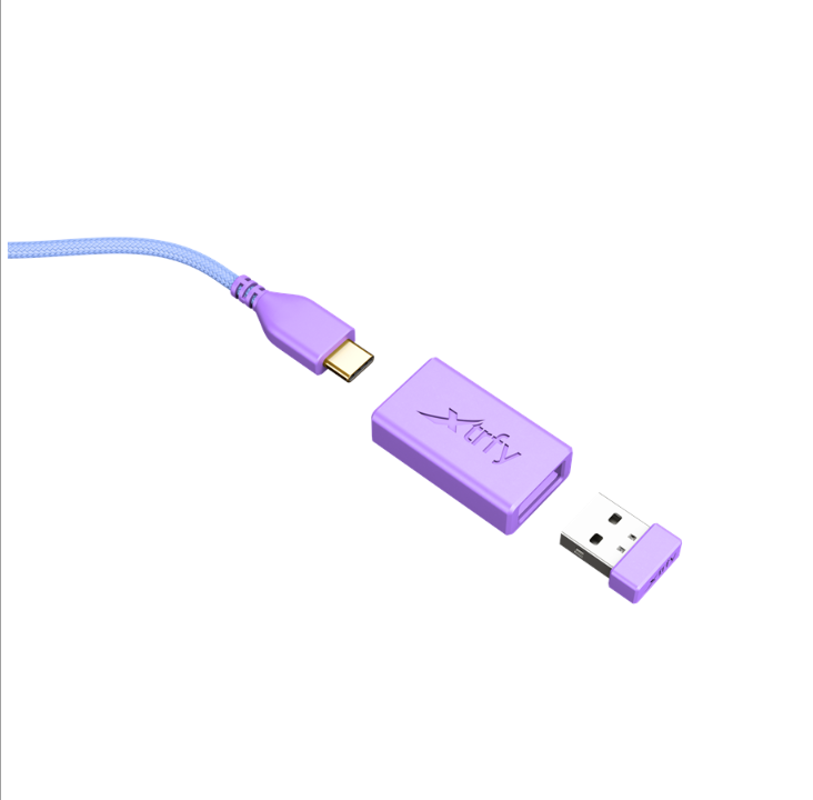 Xtrfy M8 Wireless - Frosty Purple - Gaming mouse - Optic - 5 buttons - Purple