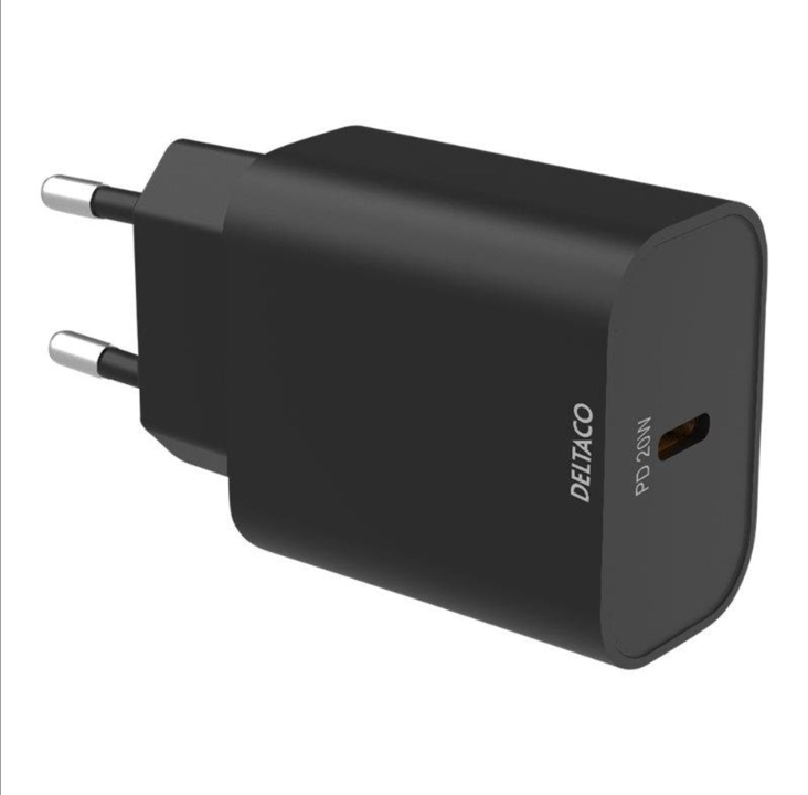 Deltaco power adapter - USB-C - 20 Watt