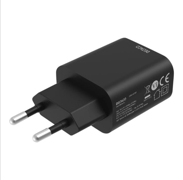 Deltaco power adapter - USB-C - 20 Watt