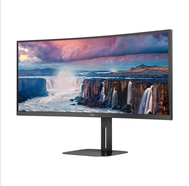34" AOC CU34V5C/BK - 3440x1440 - 100Hz - VA - 65W USB 集线器 - 4 ms - 屏幕