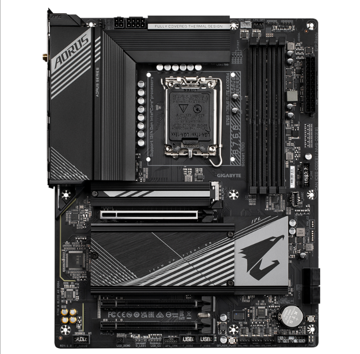 اللوحة الأم GIGABYTE B760 AORUS ELITE AX DDR4 - Intel B760 - مقبس Intel LGA1700 - ذاكرة الوصول العشوائي DDR4 - ATX