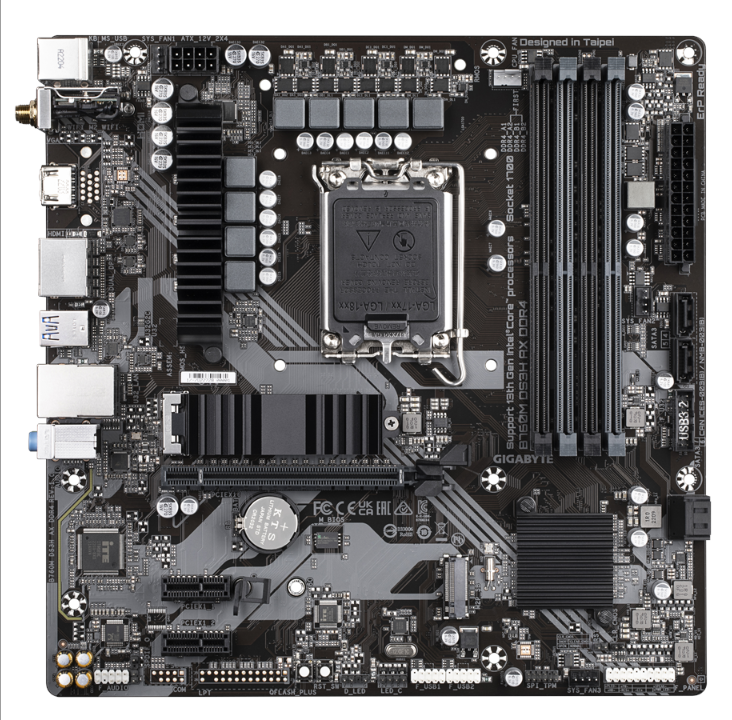 GIGABYTE B760M DS3H AX DDR4 Motherboard - Intel B760 - Intel LGA1700 socket - DDR4 RAM - Micro-ATX