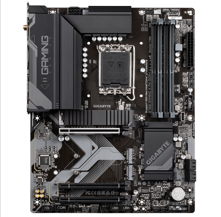 GIGABYTE B760 GAMING X AX DDR4 Motherboard - Intel B760 - Intel LGA1700 socket - DDR4 RAM - ATX