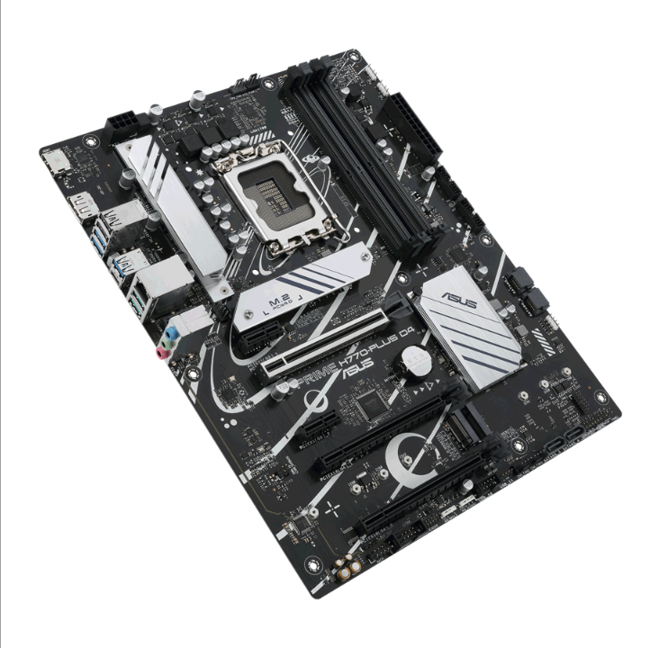 ASUS PRIME H770-PLUS D4 Motherboard - Intel H770 - Intel LGA1700 socket - DDR4 RAM - ATX