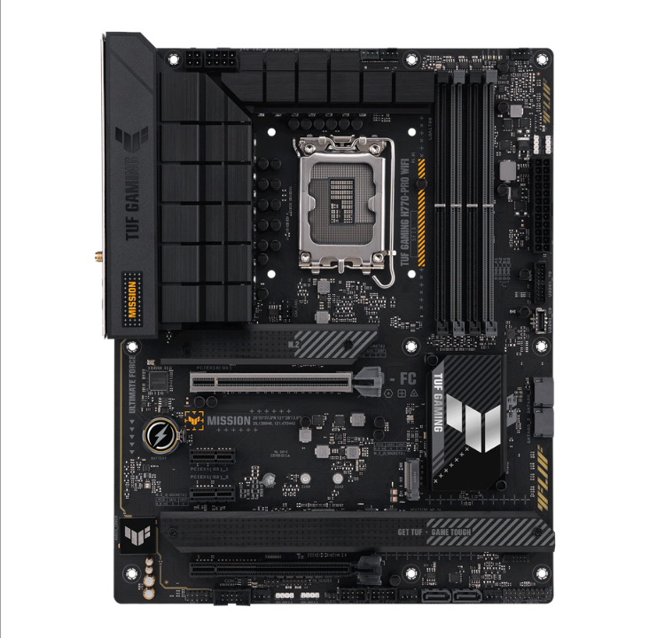 ASUS TUF GAMING H770-PRO WIFI Motherboard - Intel H770 - Intel LGA1700 socket - DDR5 RAM - ATX