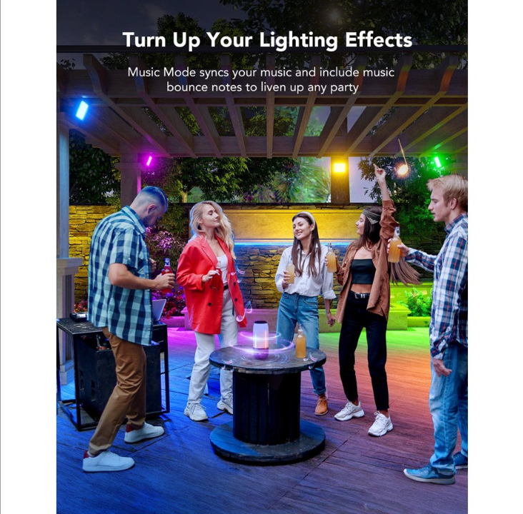 Govee RGBICWW LED 智能泛光灯 4 件装