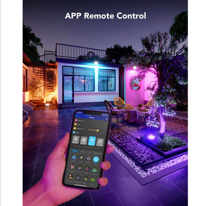 Govee RGBICWW LED Smart Flood Lights 4 Pack