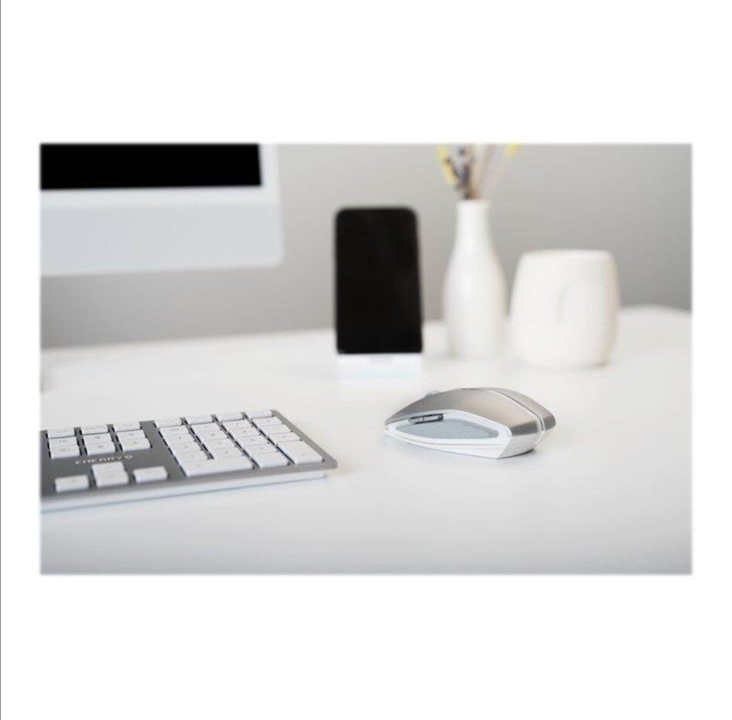 Cherry GENTIX BT - Mouse - Optic - 7 buttons - Silver