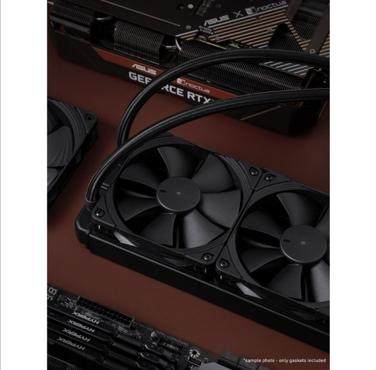 Noctua NA-SAVG1 chromax.black Anti-vibration gaskets 120mm - Silencer insert - 120mm - Black