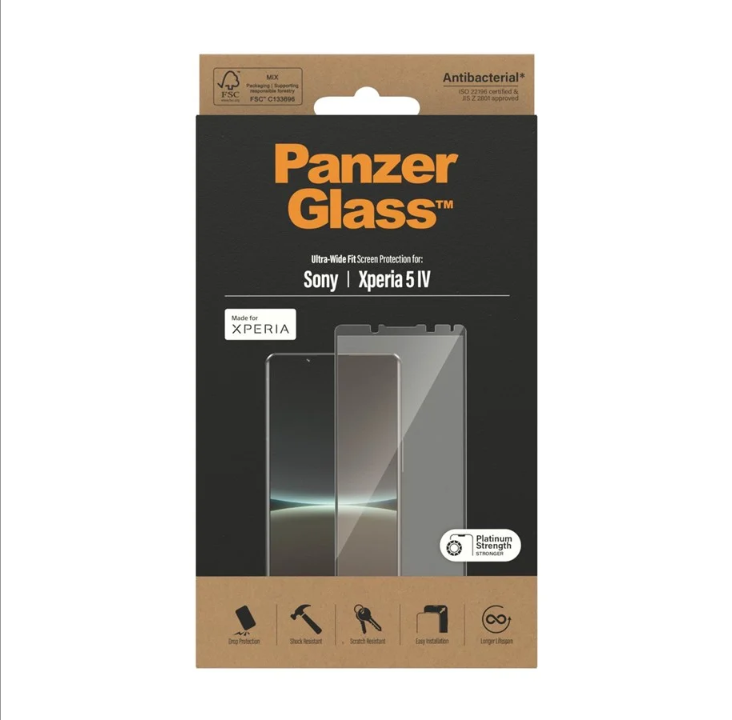 PanzerGlass Screen Protector Sony Xperia 5 IV | Ultra Wide Fit
