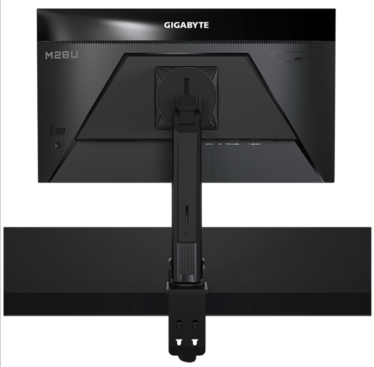 28" GIGABYTE M28U Arm 版 - 3840x2160 (4K / UHD) - 144Hz - SS IPS - 2x 3W 扬声器 - 1 ms - 屏幕